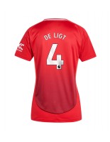 Manchester United Matthijs de Ligt #4 Domácí Dres pro Dámské 2024-25 Krátký Rukáv